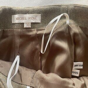 Michel René Vintage 90s 100% Wool Skirt – Euro 34 (US 2)